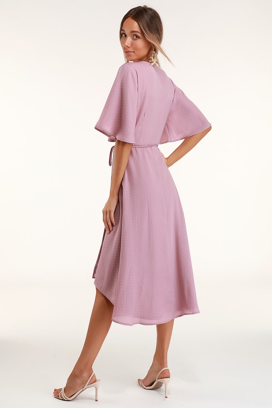 Cute Mauve Dress - Mauve Print Dress ...